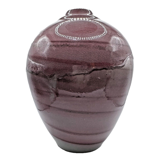 Vintage Vase Contemporary 80s - 90s Art Pottery Large 10 in x 6 In Hand Signed - Picture 3 of 11